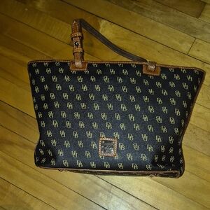 Dooney & Bourke Brown and Gold Monogram Bag